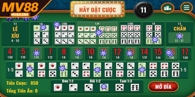 Các loại cược Tài Xỉu cơ bản cho mọi bet thủ